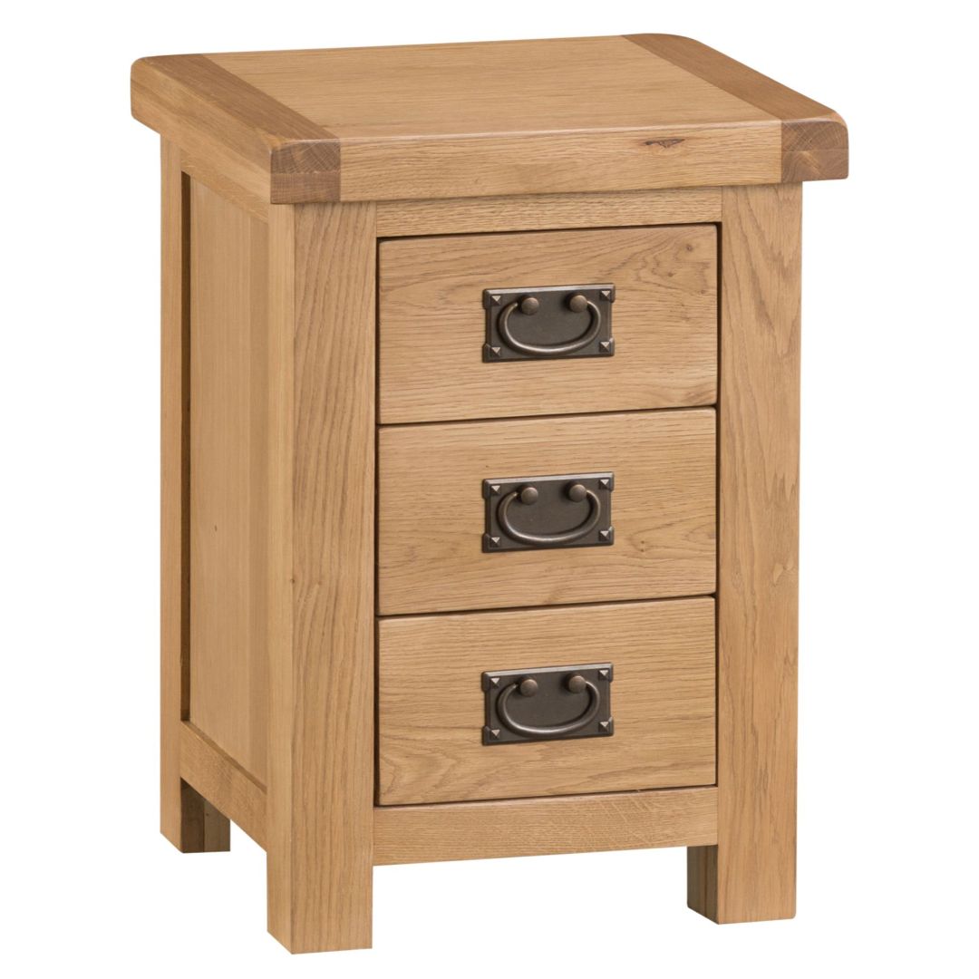 medium oak bedside table