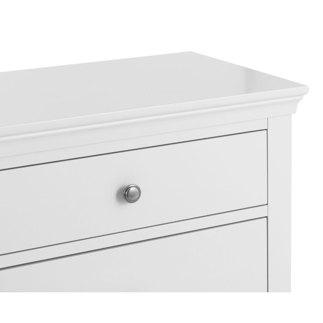 Lillian Classic White 6 Drawer Chest of Drawers | My Living Furniture